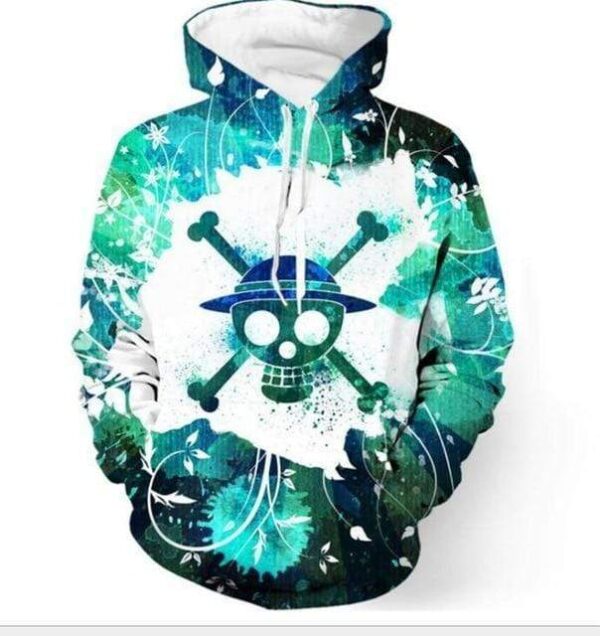 Sweat à Capuche One Piece Ace - Noir, XL, Homme, Coton, Hattree